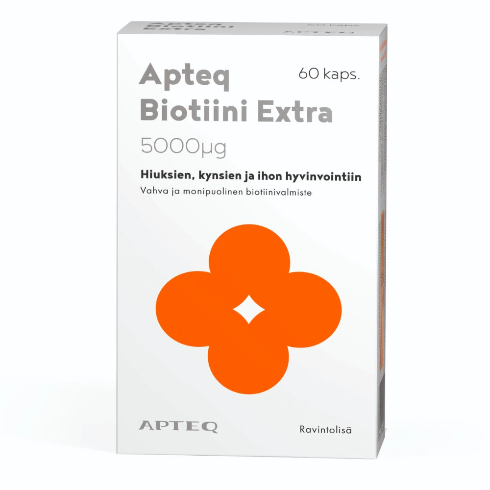 APTEQ Biotiini Extra 5000 mikrog kapseli 60 kpl