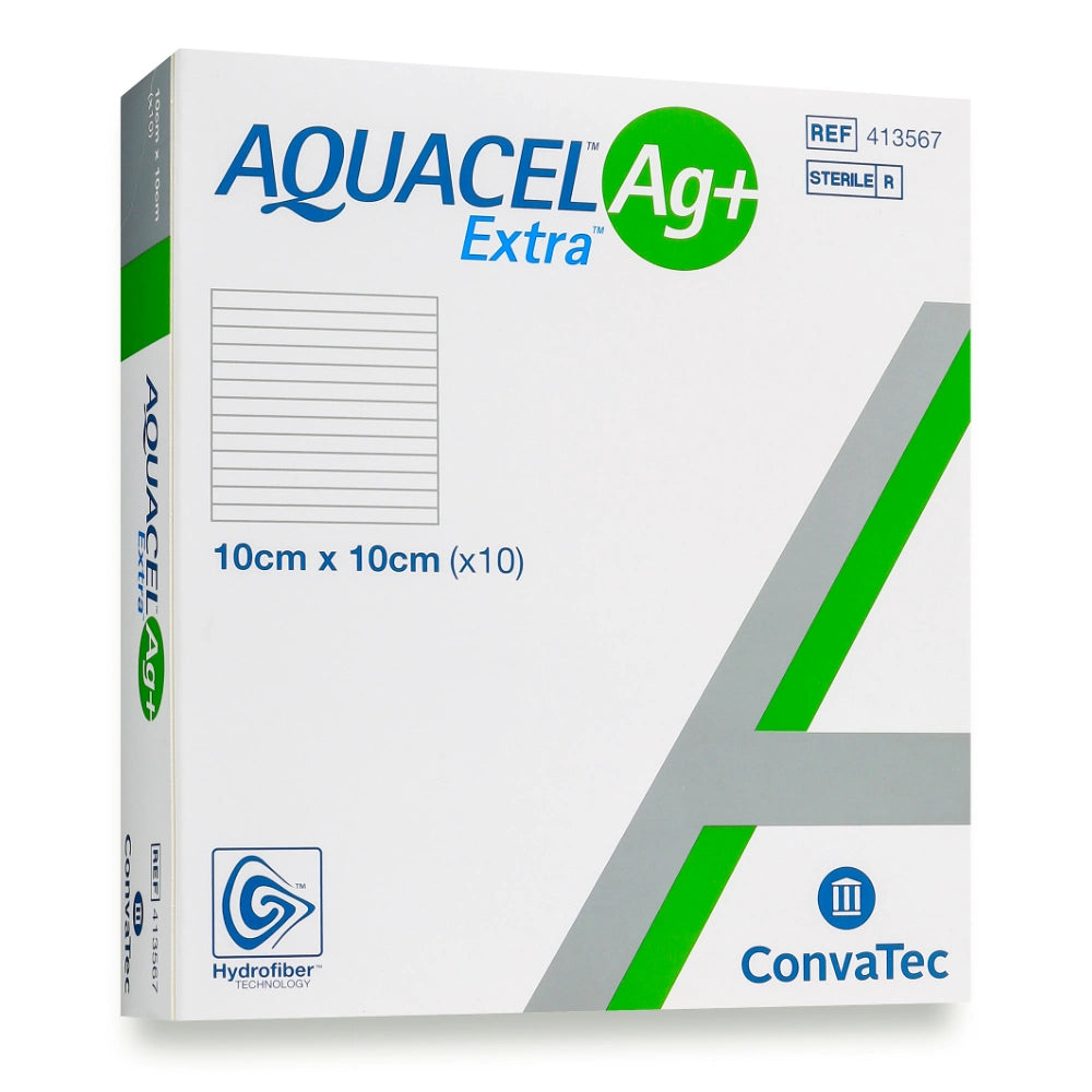 AQUACEL Ag+EXTRA sidos 10 cm x 10 cm