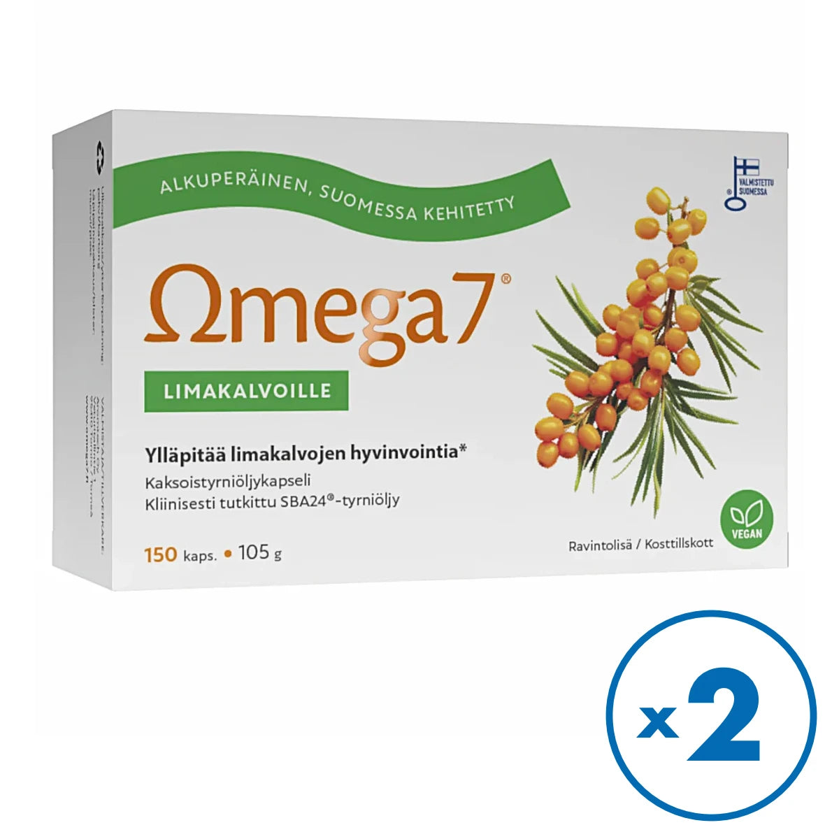 Aromtech Omega7 Kaksoistyrniöljy 2x150 kaps