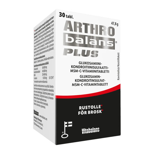 ARTHROBALANS Plus tabletti 30 kpl monipuolinen ravintolisä nivelten hyvinvointiin