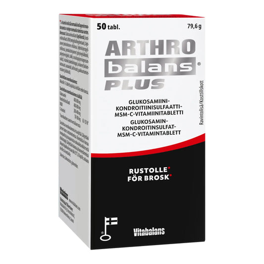 ARTHROBALANS Plus tabletti 50 kpl monipuolinen glukosamiinivalmiste rustolle