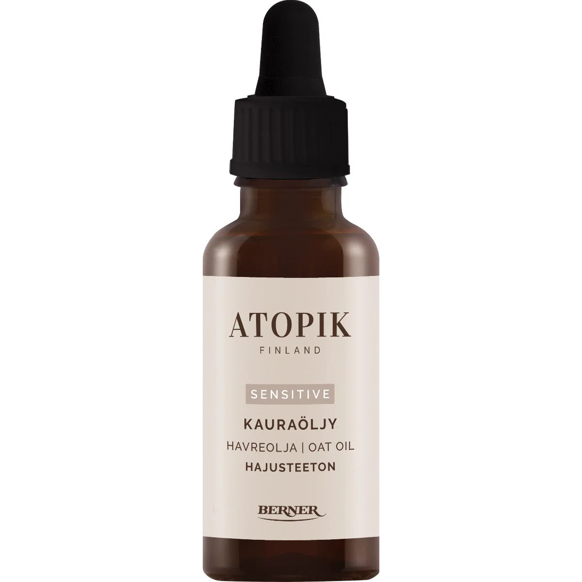 Atopik Sensitive Kauraöljy 30 ml – Hajusteeton kasvoöljy kuivalle ja herkälle iholle