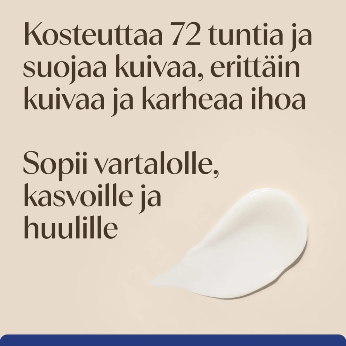 Aveeno Skin Relief Repairing Ointment voide kosteuttaa 72 h ja suojaa kuivaa, erittäin kuivaa ja karheaa ihoa
