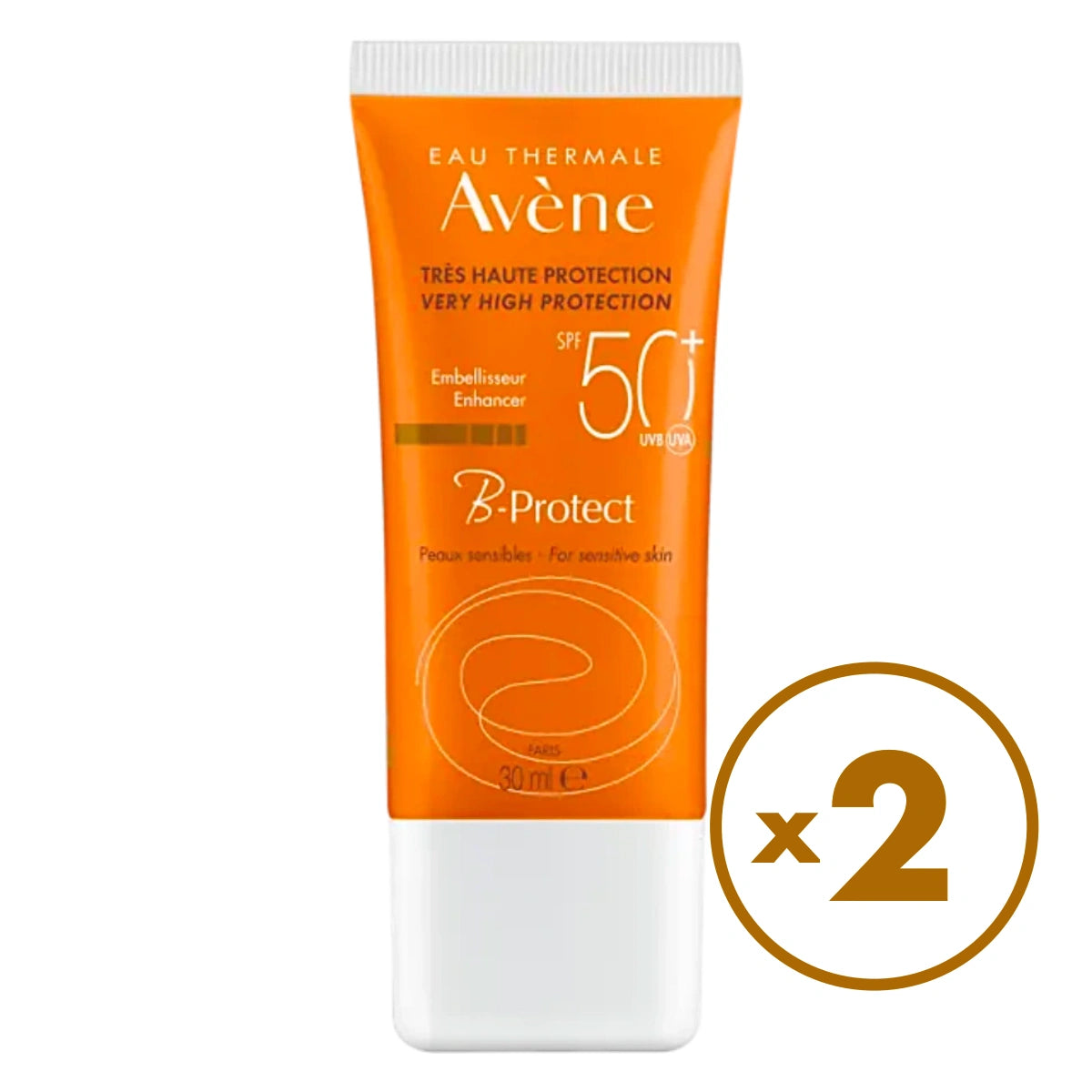 AVENE Sun B-Protect SPF50+ aurinkosuojavoide 2x30 ml