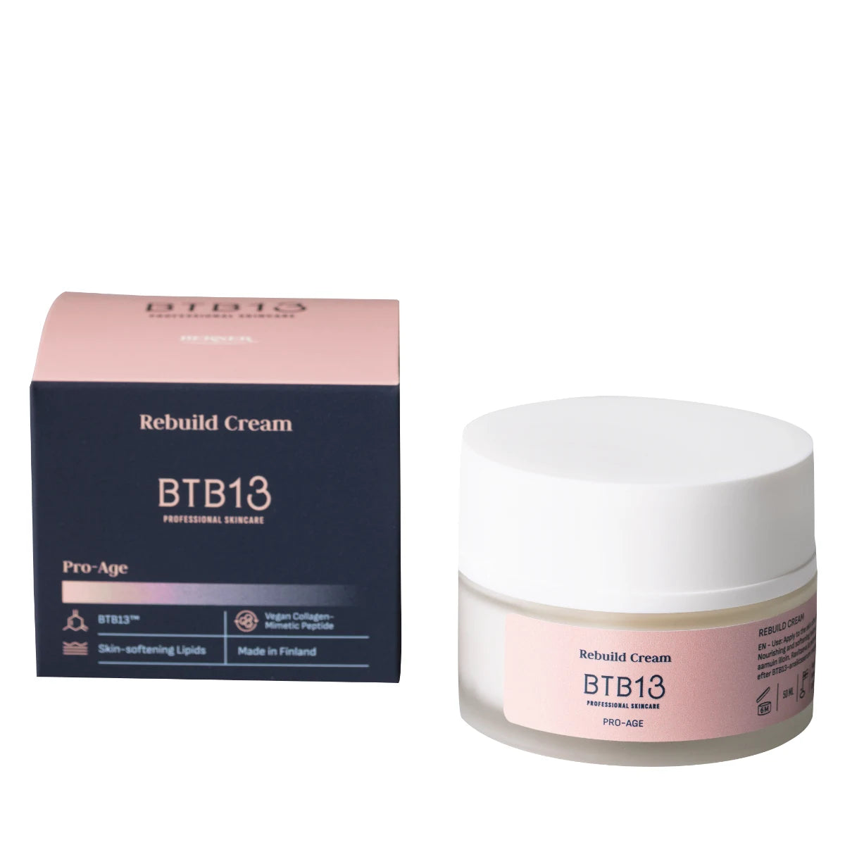 BTB13 Pro-Age Rebuild Cream 50 ml – ravitseva ja kiinteyttävä kasvovoide aikuiselle iholle