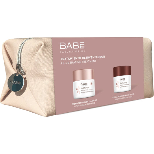 BABE Healthyaging+ Day & Night Gift pack lahjapakkaus kosmetiikkalaukku