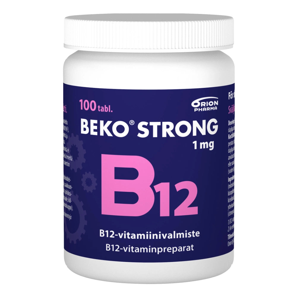 BEKO Strong B12 1 mg tabletti 100 kpl helposti nieltävä tabletti