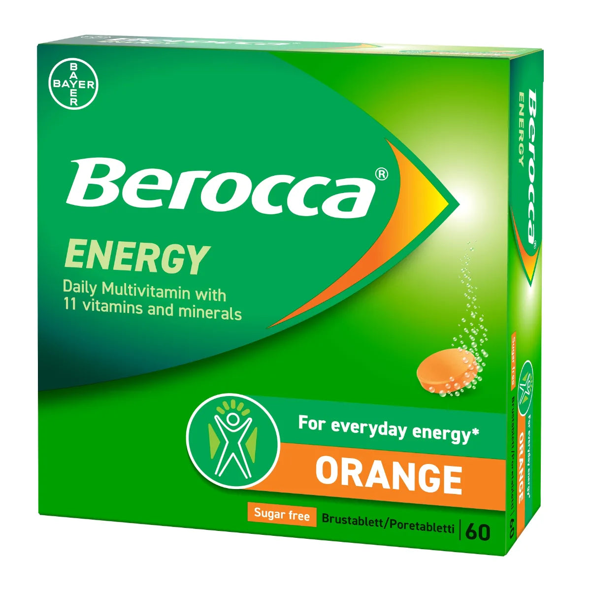 BEROCCA Energy Orange poretabletti 60 kpl