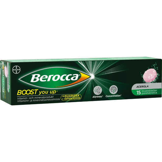 BEROCCA Boost poretabletti 15 kpl vitamiini- ja kivennäisainevalmiste