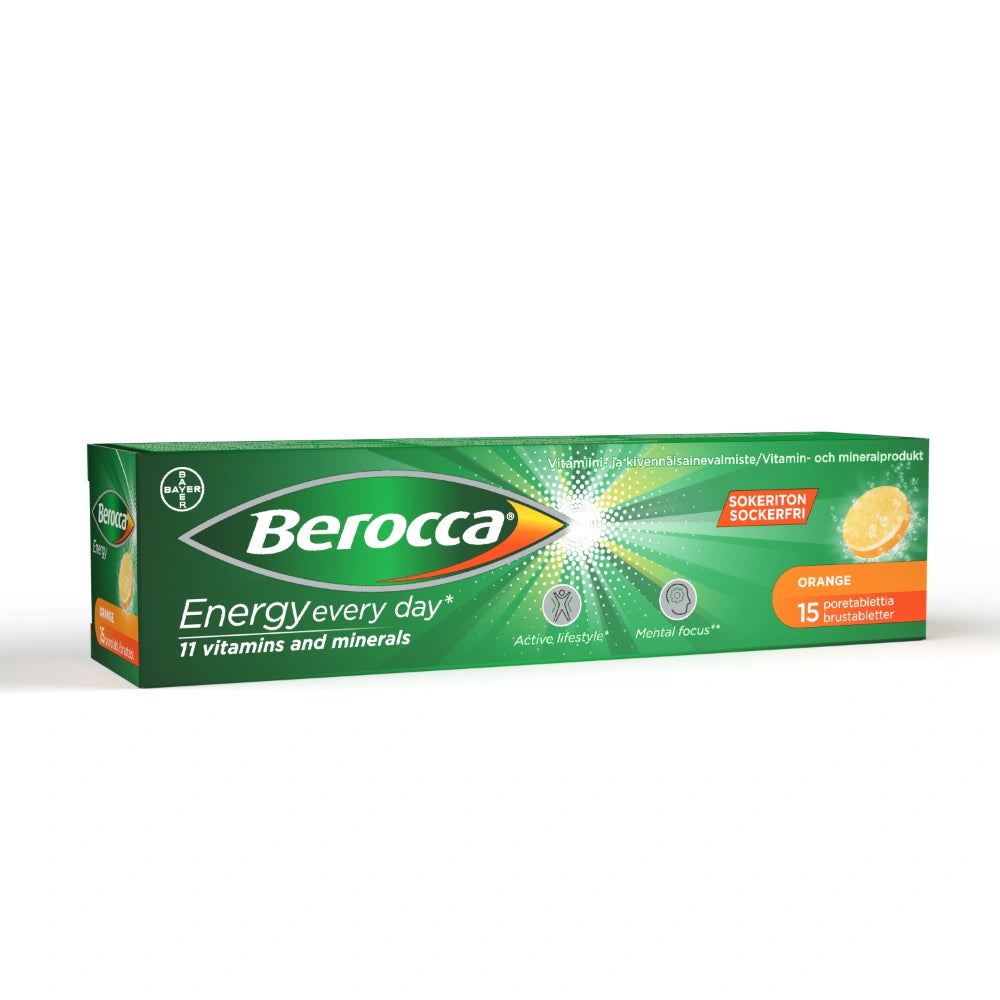 BEROCCA Energy Orange poretabletti 15 kpl