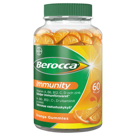 BEROCCA Immunity Gummies pureskeltava pehmovitamiini 60 kpl