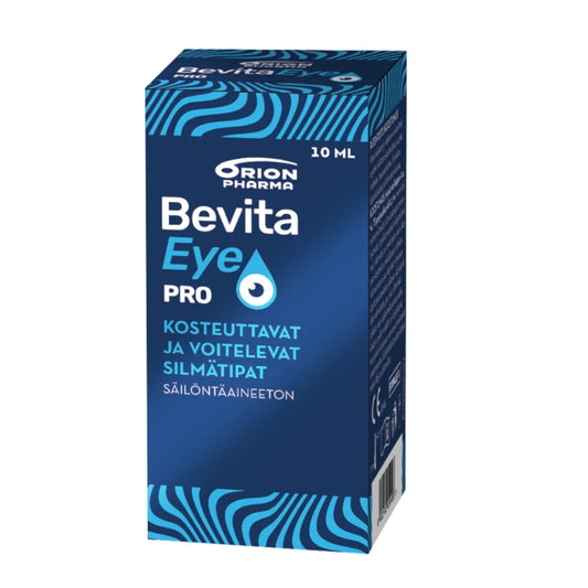 BEVITA Eye Pro Silmätippa pullo 10 ml soveltuu keskivaikean ja vaikean kuivasilmäisyyden hoitoon