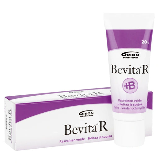 BEVITA R Vitamiinivoide 20 g sisältää hoitavina aineina keramidia ja dekspantenolia 