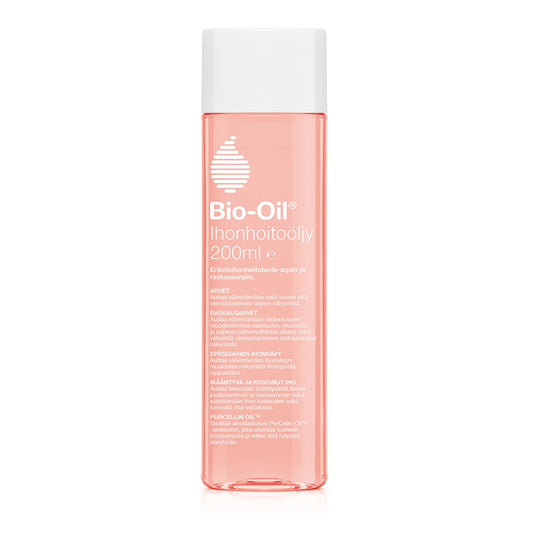 BIO-Oil Ihonhoitoöljy 200 ml ihon epätasaisuuksien näkymistä vähentävä erikoishoitovoide