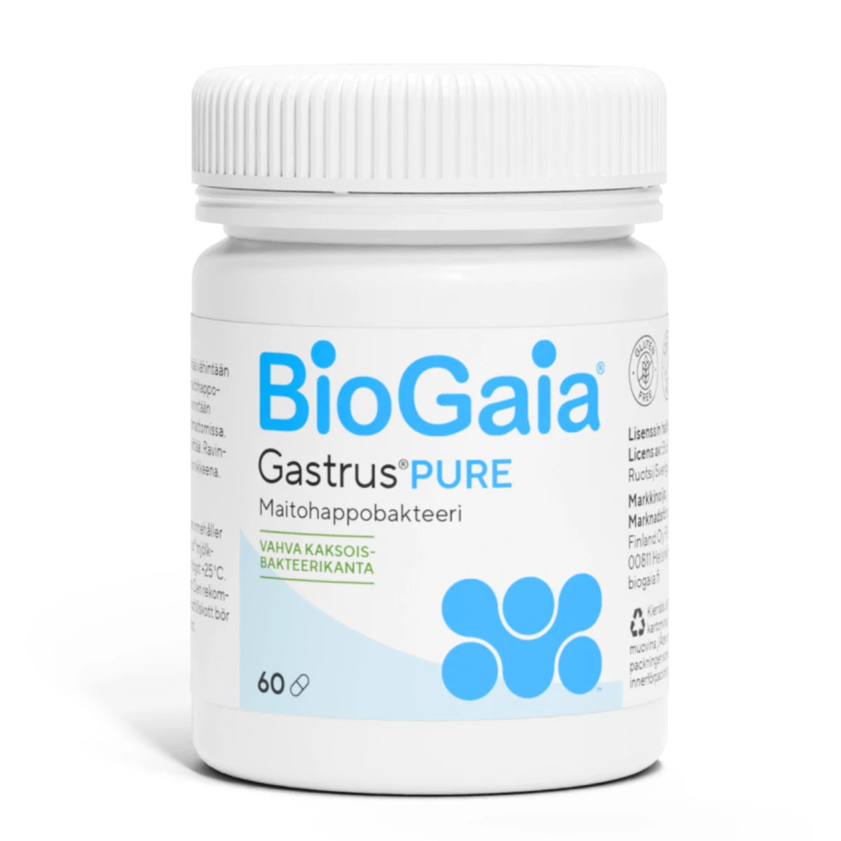 BioGaia Gastrus PURE kapseli – sisältä vahvan kaksoisbakteerikannan