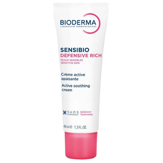 Bioderma Sensibio Defensive Rich 40 ml – ravitseva hajusteeton kasvovoide herkälle iholle