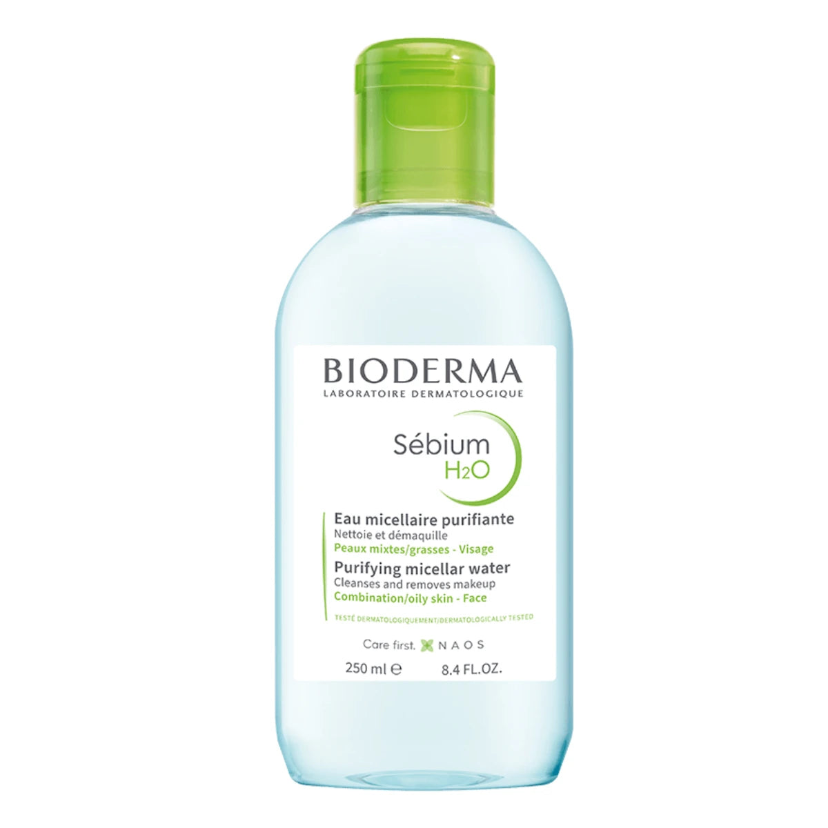 Bioderma Sébium H2O Misellivesi 250 ml – Puhdistava misellivesi rasvoittuvalle ja akneen taipuvaiselle iholle