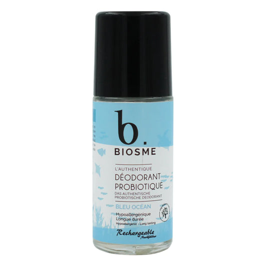 Biosme Roll-On Deo Bleu Ocean 50 ml –Aidosti probioottinen deodorantti raikkaalla merituoksulla
