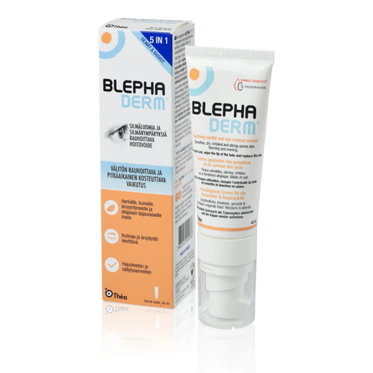 Blephaderm hoitovoide silmäluomille pumpputuubi 40 ml rauhoittaa välittömästi ihoa ja kosteuttaa pitkäkestoisesti