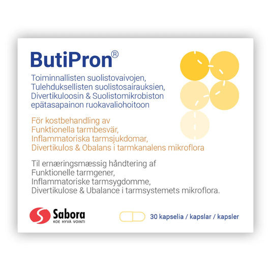 ButiPron 30 kaps suoliston epätasapainon ruokavaliohoitoon
