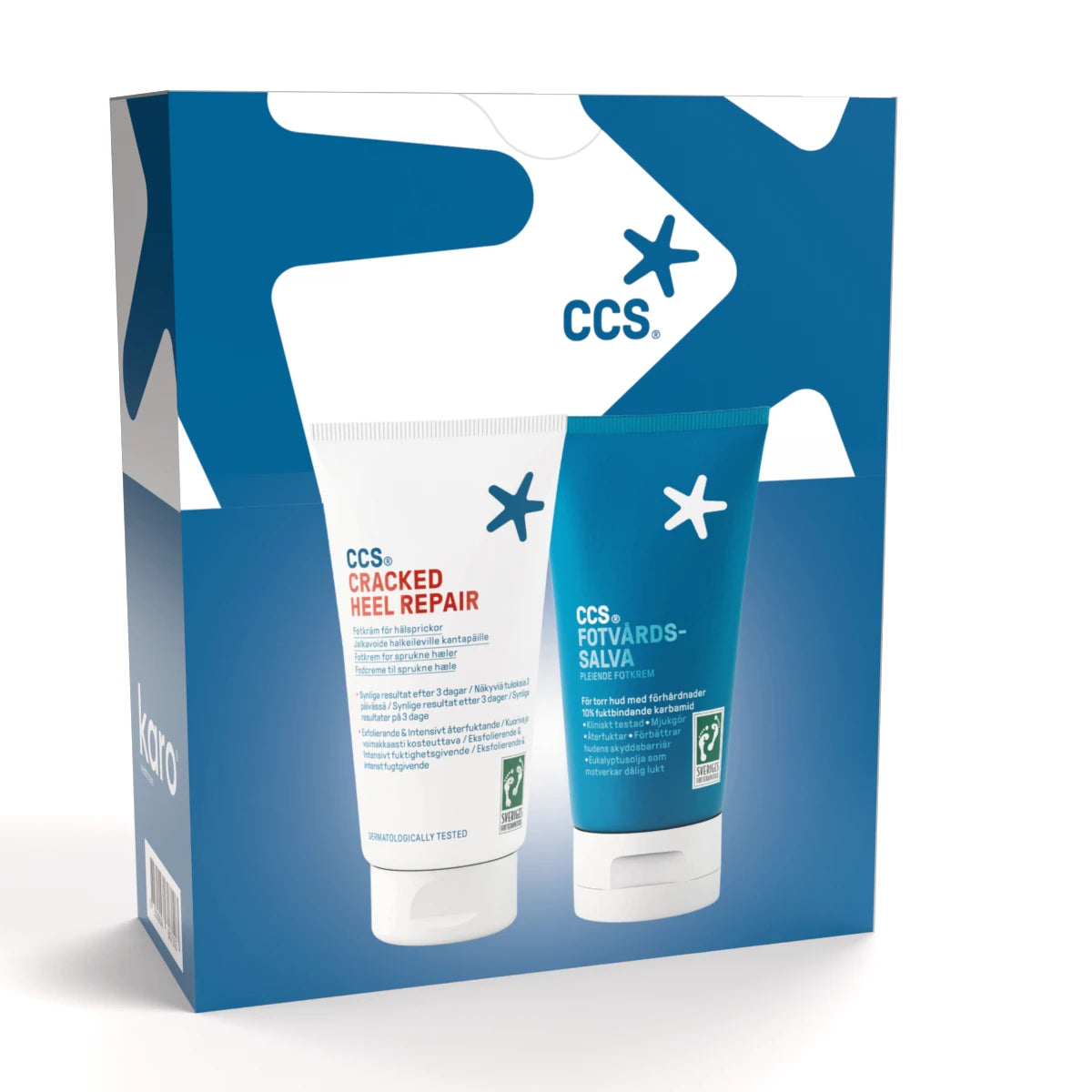 CCS Lahjapakkaus Jalkavoide 2 x 75 ml –Tehohoito kuiville ja halkeileville jaloille