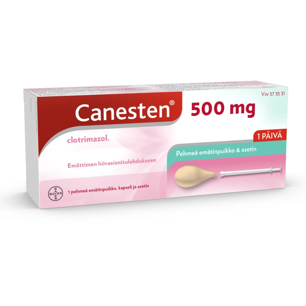 CANESTEN 500 mg emätinpuikko, pehmeä 1 kpl
