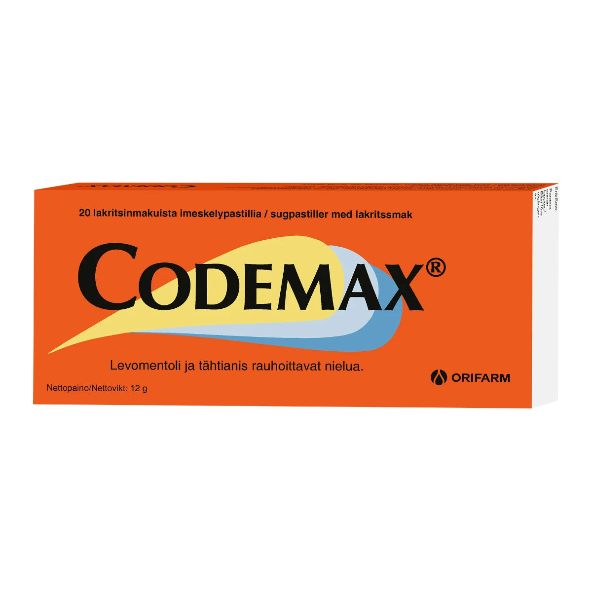 Codemax imeskeltävä pastilli 20 tabl – Nettiapteekki.fi