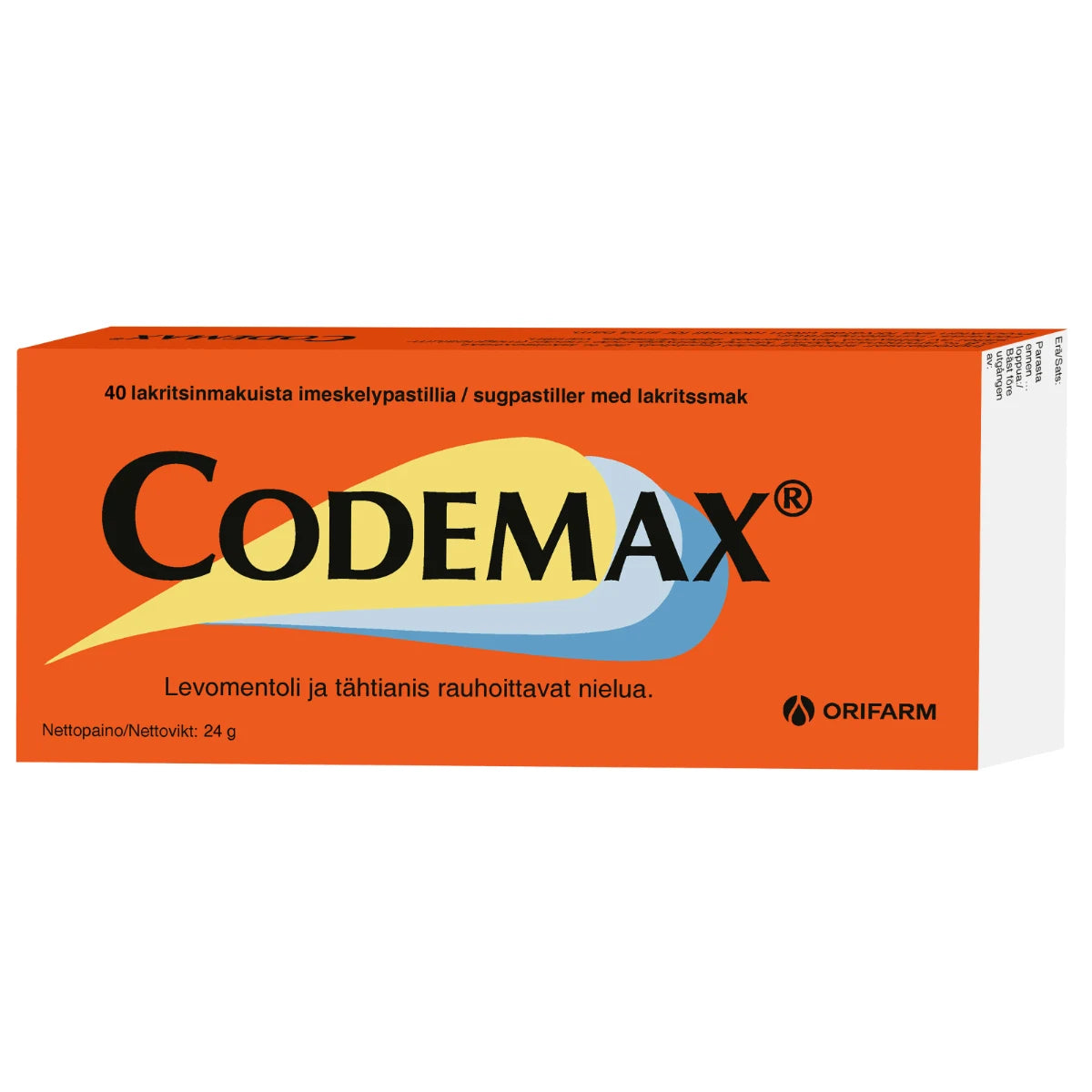 CODEMAX imeskeltävä pastilli 40 kpl – Nettiapteekki.fi