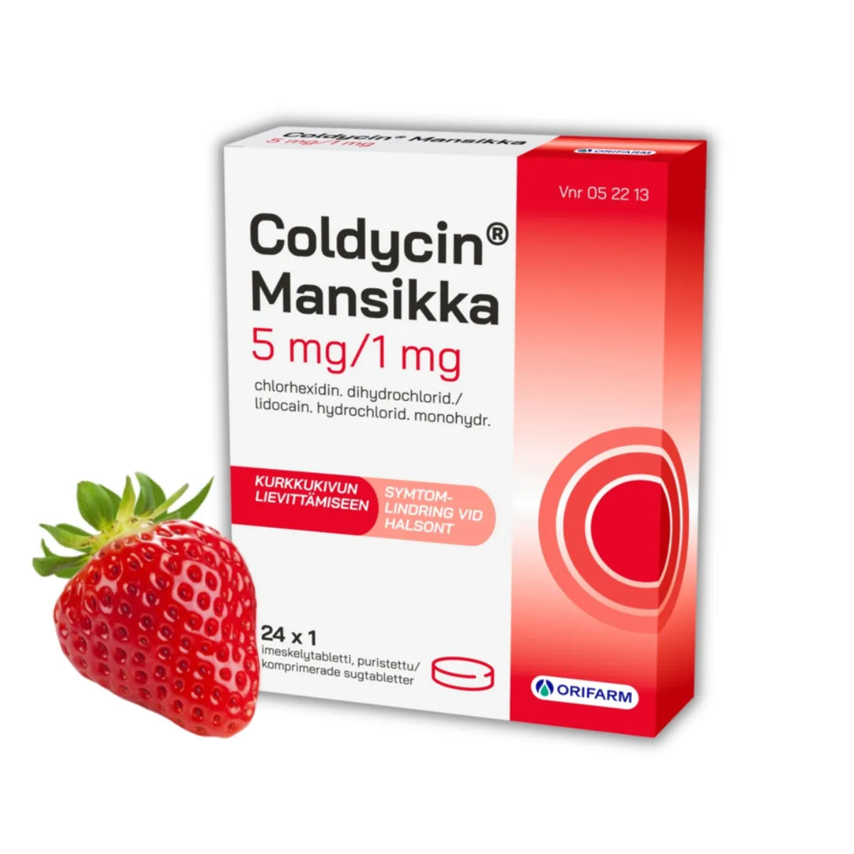 COLDYCIN MANSIKKA imeskelytabletti 5/1 mg 24 fol
