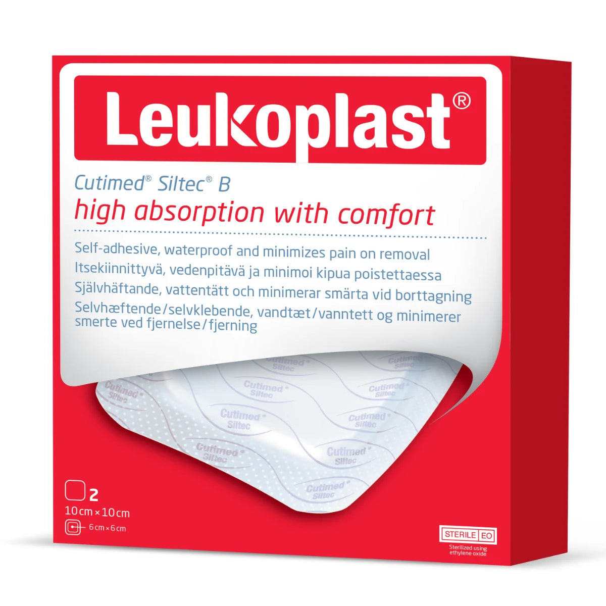 CUTIMED Siltec B 10x10 cm 2 kpl