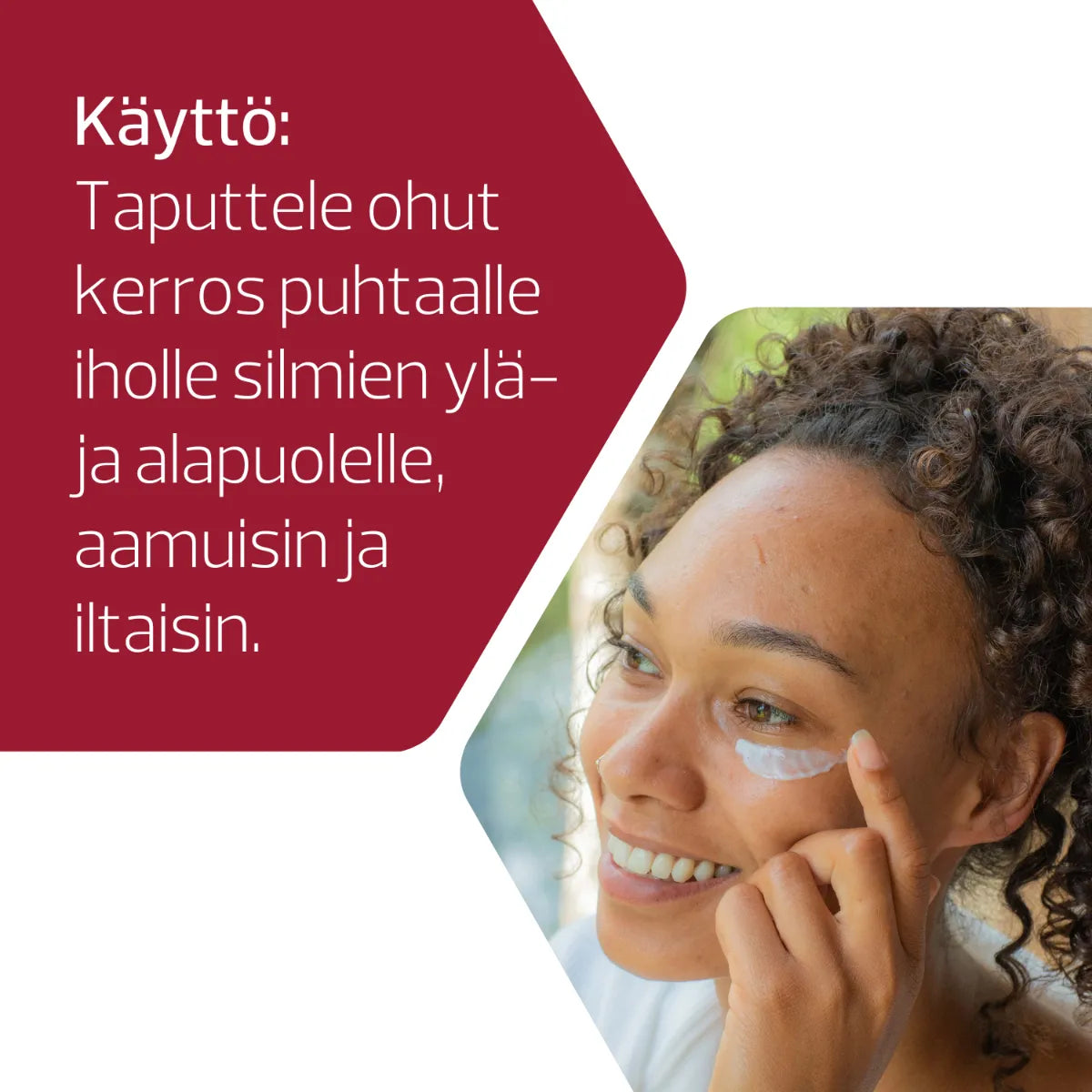 Decubal Enriching Eye Cream silmänympärysvoide käyttö aamuin illoin