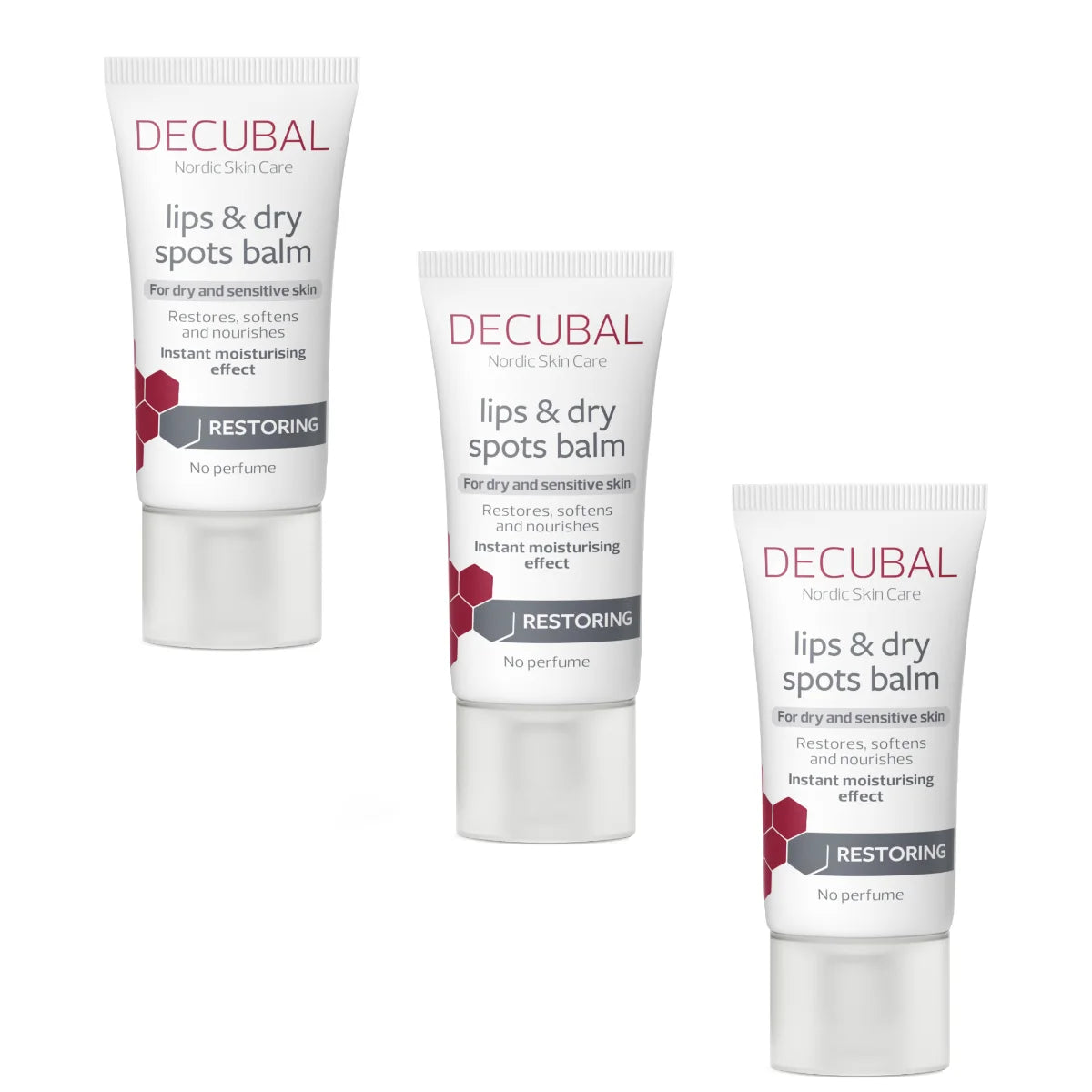 DECUBAL Lips & Dry Spots Balm 3x30 ml