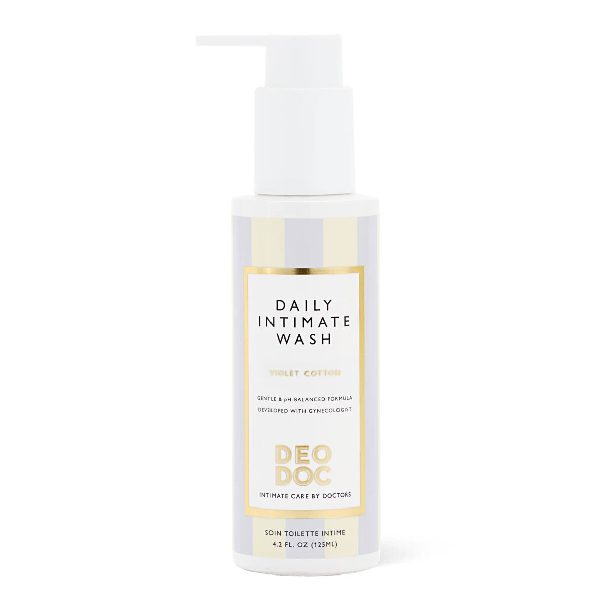 DeoDoc Intimate Wash Violet Cotton 125 ml – hellävarainen vegaaninen intiimipesuneste