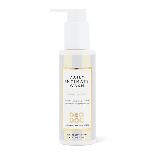 DeoDoc Intimate Wash Violet Cotton 125 ml – hellävarainen vegaaninen intiimipesuneste