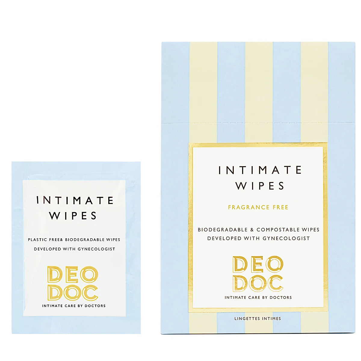 DeoDoc Intimate Wipes hajusteeton 10 kpl