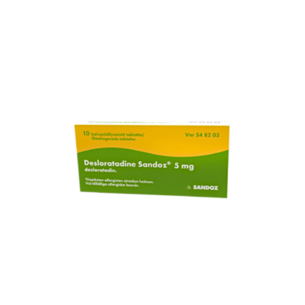 DESLORATADINE SANDOZ 5 mg tabletti, kalvopäällysteinen 10 tabl