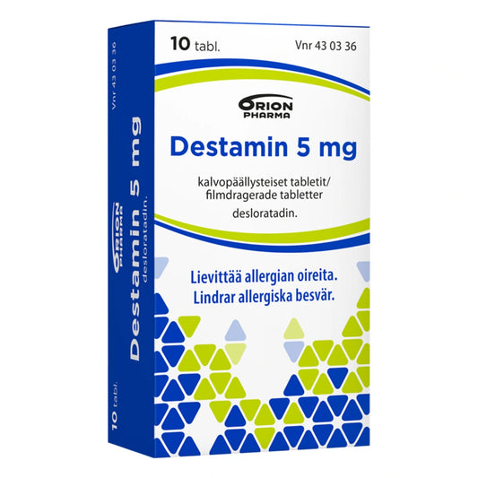 DESTAMIN 5 mg tabletti 10 kpl lievittää allergian oireita