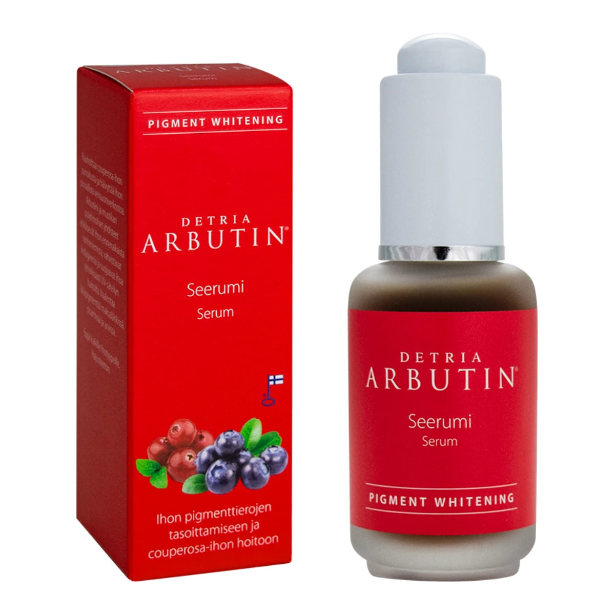 DETRIA Arbutin Seerumi 30 ml ihon pigmenttierojen tasoittamiseen