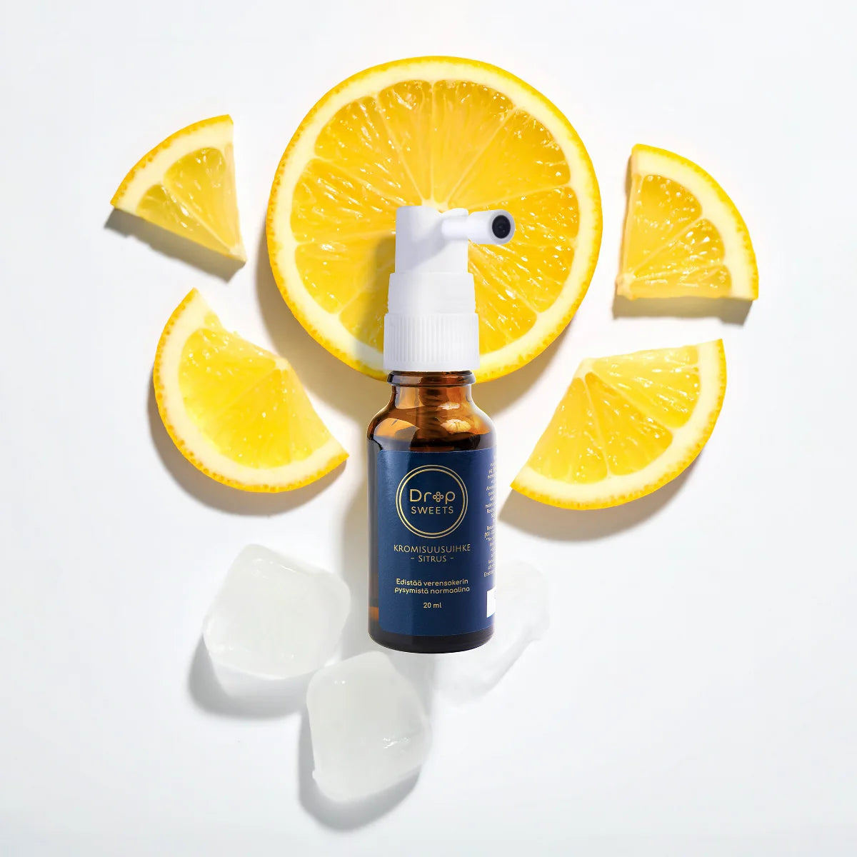 DropSweets Kromisuusuihke Sitrus 20 ml – kromia sisältävä suusuihke