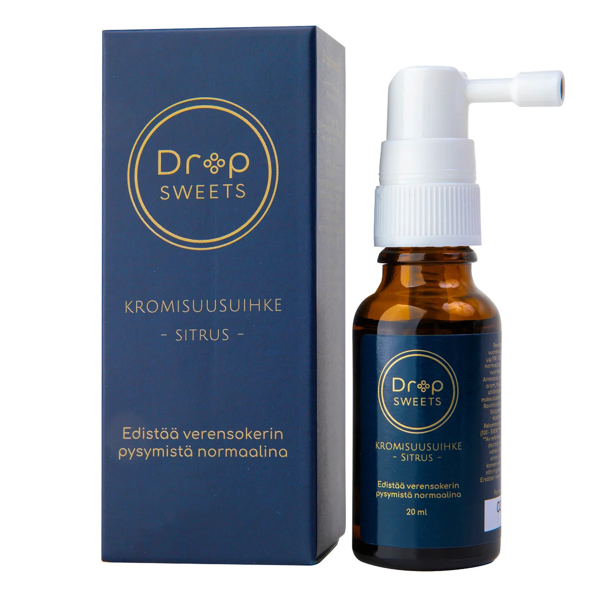 DropSweets Kromisuusuihke pumppupullossa