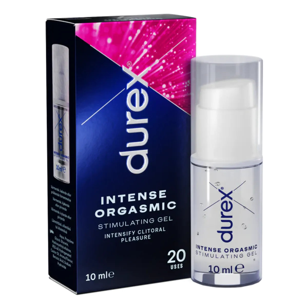 Durex Intense Orgasmic Gel stimulointigeeli 10 ml – Tehosta nautintoa ja lisää herkkyyttä