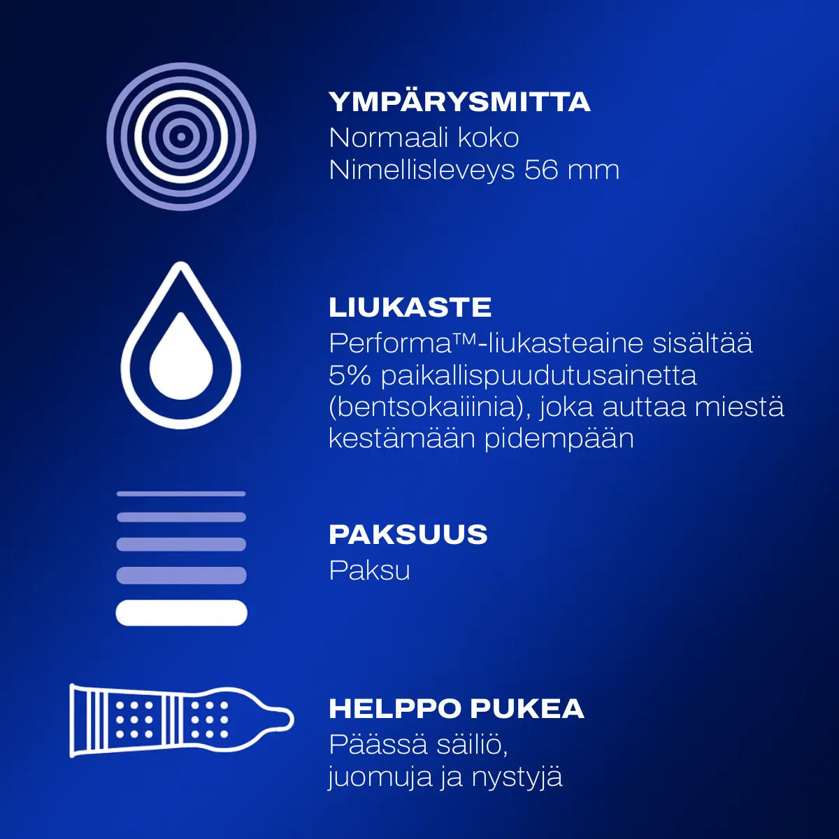 DUREX Mutual Climax kondomin tiedot