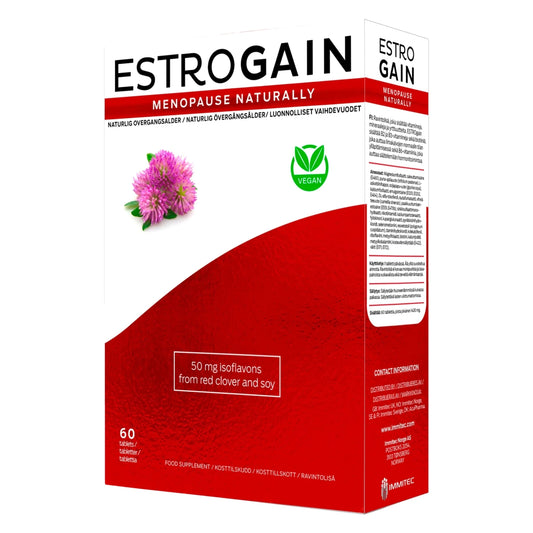 Estrogain Vegan ravintolisä 60 tabl – monipuolinen ravintolisä naisille
