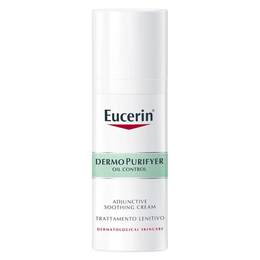 Eucerin DermoPurifyer Adjunctive Soothing Cream 50 ml – rauhoittava voide akneen taipuvaiselle iholle