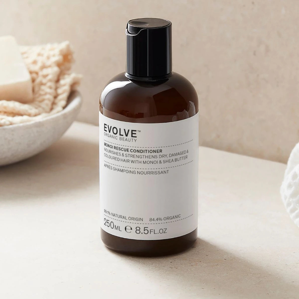 Evolve Organic Beauty Monoi Rescue Conditioner 250 ml – ravitseva hoitoaine