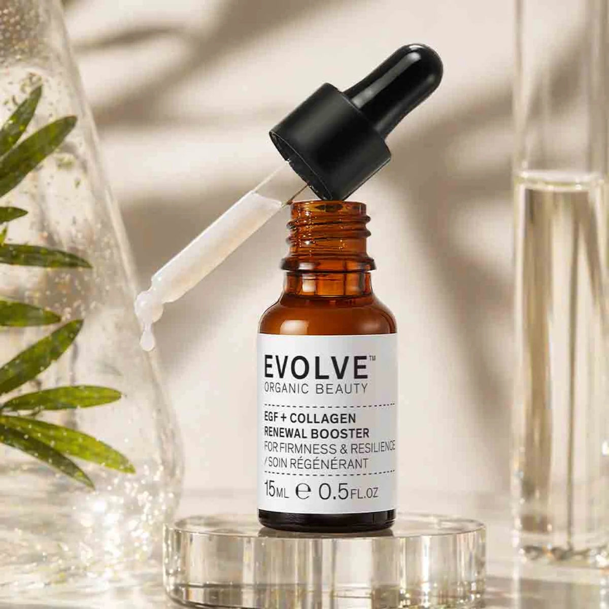 Evolve Organic Beauty EGF + Collagen Renewal Booster kasvoseerumi