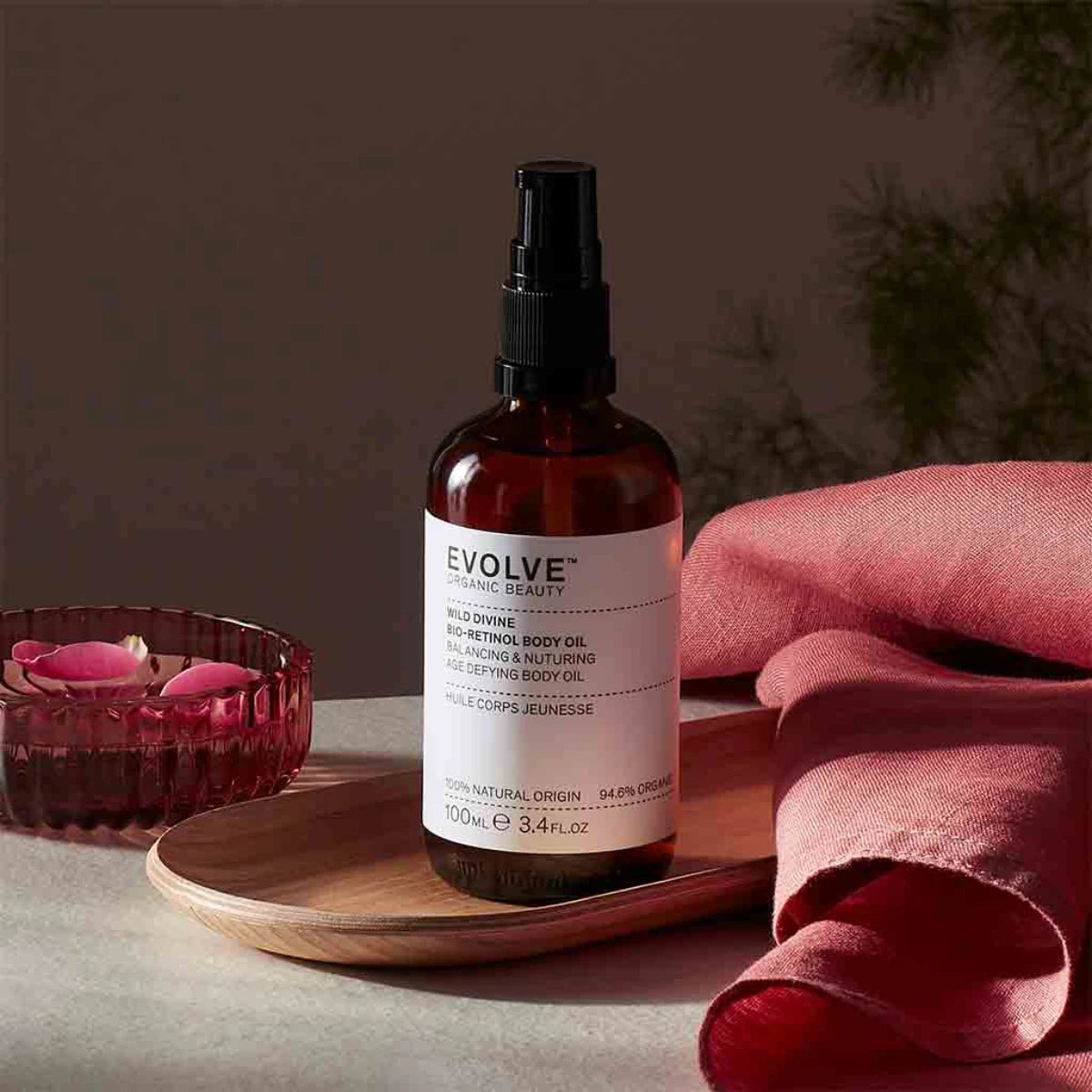 Evolve Organic Beauty Wild Divine Bio-Retinol Body Oil tuoksuva Vartaloöljy 