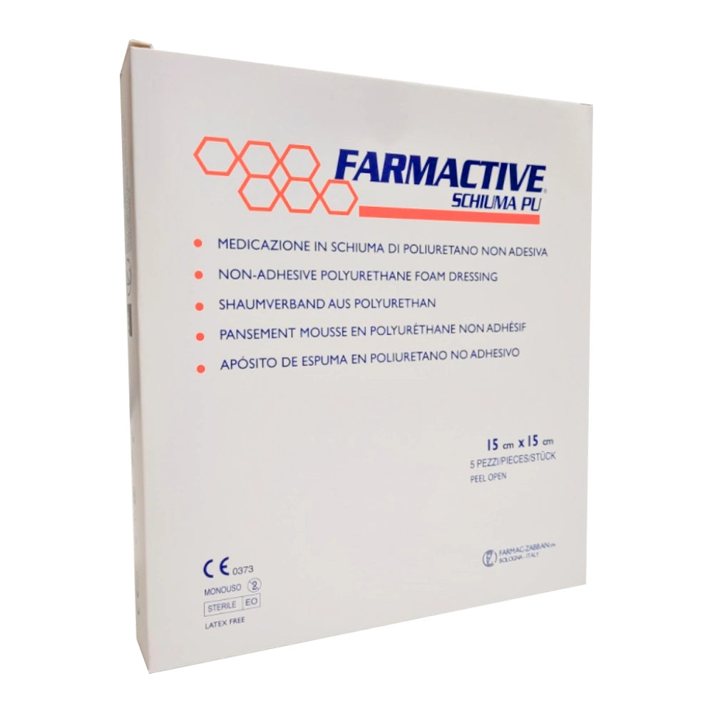 Farmactive Sheet FARMACTIVE Schiuma PU Vaahtosidos 15 cm x 15 cm – Nettiapteekki.fi