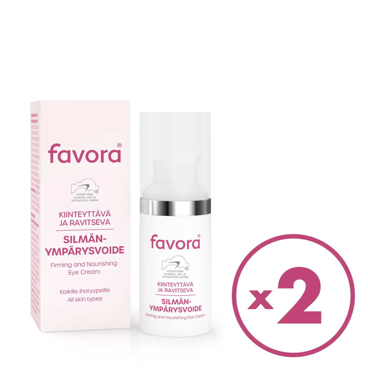 Favora Kiinteyttävä silmänympärysvoide 2x15 ml&nbsp; – osta enemmän kerralla edullisemmin
