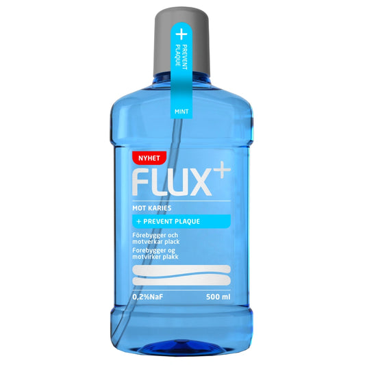 FLUX+ Prevent Plaque plakkia ehkäisevä suuvesi 500 ml